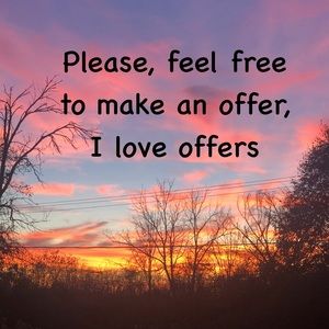 If you like the item but not the price.  Please make me an offer. I consider all